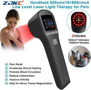 ZJKC 880mW Laser Treatment Cold Laser Therapy Device for Pain Relief Wound Healing