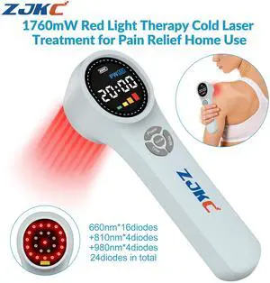 ZJKC 1760mW Cold Laser Therapy Device Pain Relief LLLT Soft Red Light Lazer Treatment