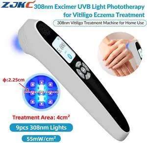 ZJKC 308nm Excimer UVB Blue Light Phototherapy Device for Skin Disease 65mW/cm²