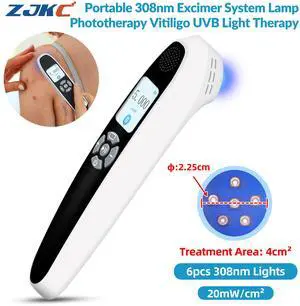 ZJKC 6Diodes 308nm Excimer Blue Uvb Light therapy device for Skin Deseases Treatment