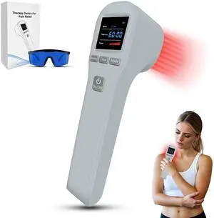 ZJKC 880mW Class 3b/4 Cold Laser Therapy for Knee Shoulder Back Pain 650nm 808nm