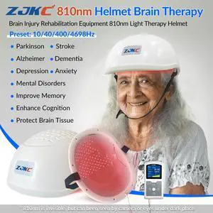 ZJKC 810nm Stroke Recovery Treatment Helmet Photobiomodulation Red Light Therapy