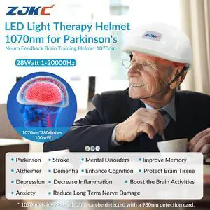 ZJKC 1070nm Stroke Therapy Photobiomodulation PBM Helmet for Alzheimer Parkinson