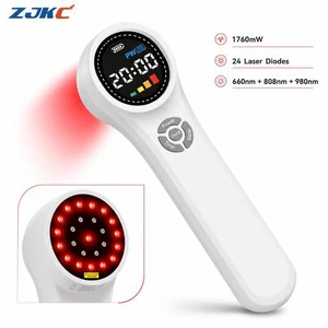 ZJKC HHL02 1760mW Handheld Laser Device 24 Diodes 660nm 808nm 980nm Rechargeable Portable Device with Adjustable Power and Timer ZJKC HHL02 1760mW Handheld Laser Device 24 Diodes 660nm 808nm 980nm Rechargeable Portable Device with Adjustable Power and Timer