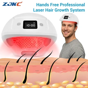 ZJKC Laser Hair Growth Cap LCAP448, 448 Laser Diodes, 650nm Red Light, 2240mW, 7000mAh Battery, LCD Display, USB-C Charging, for Men and Women ZJKC Laser Hair Growth Cap LCAP448, 448 Laser Diodes, 650nm Red Light, 2240mW, 7000mAh Battery, LCD Display, USB-C Charging, for Men and Women