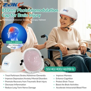 ZJKC Near Infrared Light Therapy Helmet 810nm, 280 LED Photobiomodulation Helmet for Head, 15W, Rechargeable Hands-Free Light Therapy Cap with Adjustable Settings for Home Wellness Use ZJKC Near Infrared Light Therapy Helmet 810nm, 280 LED Photobiomodulation Helmet for Head, 15W, Rechargeable Hands-Free Light Therapy Cap with Adjustable Settings for Home Wellness Use
