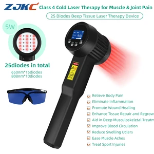 ZJKC LRP5W-650&808 Handheld Laser Therapy 5W 650/808nm Deep Tissue Laser ZJKC LRP5W-650&808 Handheld Laser Therapy 5W 650/808nm Deep Tissue Laser