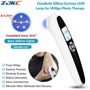 ZJKC PD02W20 308nm Skin Phototherapy Device, 6 Diodes, 20mW/cm², Portable UVB Light Therapy for Atopic Dermatitis, 4cm² Treatment Area, 0-5J/cm² Adjustable Energy, Built-in 1800mAh Battery ZJKC PD02W20 308nm Skin Phototherapy Device, 6 Diodes, 20mW/cm², Portable UVB Light Therapy for Atopic Dermatitis, 4cm² Treatment Area, 0-5J/cm² Adjustable Energy, Built-in 1800mAh Battery