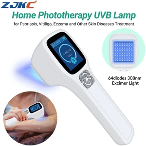 ZJKC PD01 308nm UVB Light Therapy Machine, 64 Diodes Lamp, Adjustable 0-1000s Timer, MED Test & Treatment Record Available, Portable Home Skin Care Device ZJKC PD01 308nm UVB Light Therapy Machine, 64 Diodes Lamp, Adjustable 0-1000s Timer, MED Test & Treatment Record Available, Portable Home Skin Care Device