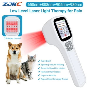 ZJKC PMW2500 Handheld Multi-spectrum Physical Therapy Device, 2500mW Adjustable Power, 25 Light Diodes, 2.8" Touch Screen, Rechargeable Therapy Unit for Pain Relief, Deep Tissue & Veterinary Care ZJKC PMW2500 Handheld Multi-spectrum Physical Therapy Device, 2500mW Adjustable Power, 25 Light Diodes, 2.8" Touch Screen, Rechargeable Therapy Unit for Pain Relief, Deep Tissue & Veterinary Care