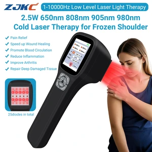 ZJKC PMW2500 Handheld Multi-spectrum Physical Therapy Device, 2500mW Adjustable Power, 25 Light Diodes, 2.8" Color Touchscreen, Rechargeable Home Therapy Machine for Sciatica, Carpal Tunnel & Fibromya ZJKC PMW2500 Handheld Multi-spectrum Physical Therapy Device, 2500mW Adjustable Power, 25 Light Diodes, 2.8" Color Touchscreen, Rechargeable Home Therapy Machine for Sciatica, Carpal Tunnel & Fibromya