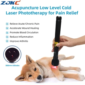 ZJKC LCP500 Red Infrared Phototherapy Handheld Device, 808nm 3 Diodes 1500mW, Continuous/Pulsed Mode, 6800mAh Rechargeable for Human & Animal Use ZJKC LCP500 Red Infrared Phototherapy Handheld Device, 808nm 3 Diodes 1500mW, Continuous/Pulsed Mode, 6800mAh Rechargeable for Human & Animal Use
