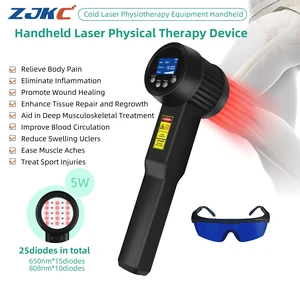 ZJKC LRP5W-650&808 Pain Relief Recovery Physiotherapy Handheld Unit, 5W Dual Wavelength Light Therapy for Soreness ZJKC LRP5W-650&808 Pain Relief Recovery Physiotherapy Handheld Unit, 5W Dual Wavelength Light Therapy for Soreness