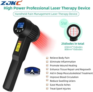 ZJKC LRP5W-650&808 Vet Use Home Therapy Portable Light Instrument, 25 Diodes 650nm+808nm for Pets & Human ZJKC LRP5W-650&808 Vet Use Home Therapy Portable Light Instrument, 25 Diodes 650nm+808nm for Pets & Human