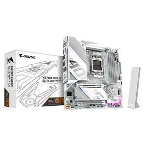 GIGABYTE X870M AORUS ELITE WIFI7 ICE  AM5 AMD Micro ATX AMD X870 Motherboard