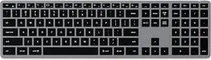 Satechi Slim X3 Bluetooth Backlit Keyboard for Mac, Illuminated Keys & Multi-Device Sync, for MacBook Air/Pro M4, iPad Air/Pro M4/M3, iPad mini, Mac mini, iMac - Space Gray