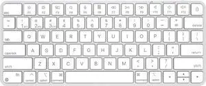 Wireless Keyboard for Mac, Bluetooth/2.4G USB Dual-Channel Connection, Multi Device, Mini Size, Rechargeable Bluetooth Keyboard for Mac Compatible with iMac, iPad, iPhone, MacBook Air/Pro