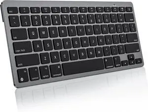 OMOTON Bluetooth Keyboard for Mac, Ultra-Slim Wireless Keyboard with Stable Connection, Compatible with iMac, iMac Pro, MacBook Pro/Air, Mac mini Laptop, Black Grey