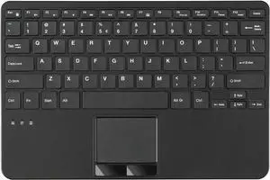 Perixx PERIBOARD-725 Wireless Keyboard with Touchpad - Multi-Device Connection with 2.4G and Bluetooth - Silent Scissor Keys - 11.18x7.17x1.1 Inches Dimension - US English