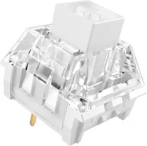 Kailh Box White Mechanical Keyboard Switches,3-Pin 45gf Clicky/Speed Typing/Gaming/Waterproof Switches(90Pcs,Kailh Box White)