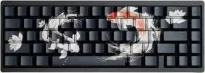 PBT Keycaps Lucky Koi Fish 60 75 100 Percent Shine Through Side Printe Thick Cherry Profile 130 Keys Dye Sub Custom Keycap Set keycaps for 61/64/68/84/87/100/104/108 MX Mechanical Keyboard