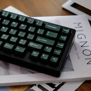 114 Keys Custom Translucent Double Shot Keycaps Cherry Profile Emeral Green Keycaps Set Fit for Cherry Mx Switches Mechanical Keyboard
