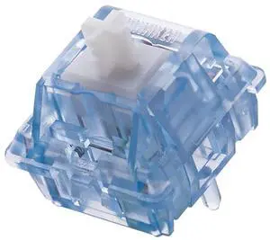 EPOMAKER Aqua 46gf Gaming Keyboard Switches, 100 PCS Clicky Switch, 5-Pin Pre-Lubed Switch, with PC Case, UPE Stem, Compatible with MX Keycaps for Mechanical Keyboard