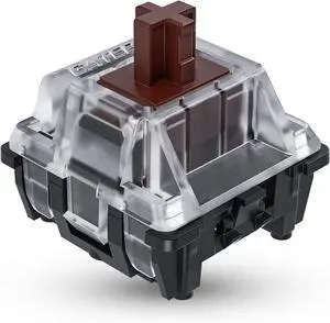 Ranked Gateron ks-15 Optical Key Switches for RGB Mechanical Gaming Keyboards | Plate Mounted (Gateron Optical Brown, 65 Pcs)
