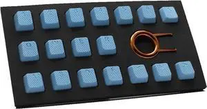 Taihao Rubber Keycap Set (18) - Neon Blue