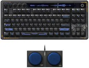 8BitDo Retro 87 Mechanical Keyboard with Hot-Swappable Kailh Switches, RGB Backlight, Programmable Buttons, Wireless 2.4G/Bluetooth/USB-C for Windows and Android - Mecha Break: Panther