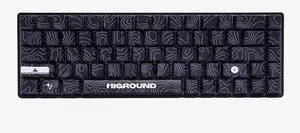 Higround Basecamp 65% Mechanical USB Wired Gaming Keyboards, Programable RGB, Transparent/Translucent, Hot-Swappable, Deep Thock Creamy Sounding PC Keyboard (BLACKICE - White Flame Switch)