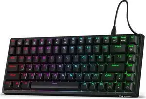 RK ROYAL KLUDGE RK84 Wired RGB 75% Hot Swappable Mechanical Keyboard, 84 Keys Tenkeyless TKL Gaming Keyboard w/Programmable Software, RK Blue Switch