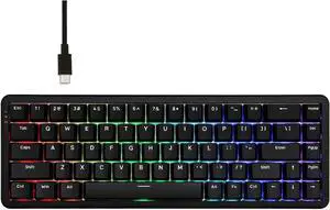 MechLands AK680 MAX Wired Gaming Keyboard with Hall Effect Switch, Rapid Trigger Magnetic Keyboard with 8K Polling Rate, Top Structure, RGB Backlight (Black)