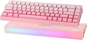 EPOMAKER Aula Hero 68 HE Wired Magnetic Gaming Keyboard, 0.01mm Adjustable Actuation, Rapid Hall Effect Switch, 8kHz Polling, 5-Layer Sound Dampening, RGB Box & Backlight (Pink)