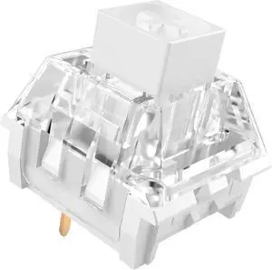 Kailh Box White Clicky Keyboard Switch,3-pin 45gf Pre-Lubed Dustproof Waterproof RGB SMD Key Switches for Mechanical Gaming Keyboard(White,90pcs)