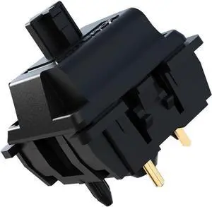 GATERON Oil King V2 Pre-lubed Keyboard Switches, 5-Pin 55gf Black Linear Switches Compatible for MX Mechanical Keyboard DIY(90PCS)