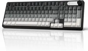 G98X Wireless Gaming Keyboard, Tri-Mode 2.4GHz/USB-C/BT5.0 Silent Gaming Keyboard with Number Pad & Knob, RGB Backlit, Side Printed PBT Keycaps Computer Keyboards for PC Mac Laptop Gamer