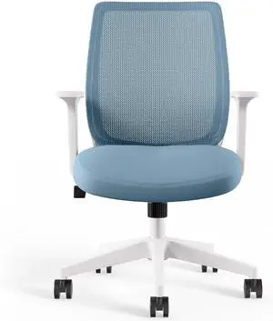 Union & Scale Staples Essentials Ergonomic Fabric Swivel Task Chair, Seafoam (UN60409)
