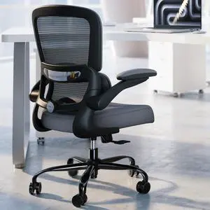 TRALT Office Chair - Ergonomic Desk Chair with Adjustable Lumbar Support, Mesh Computer Chair, Executive Chairs for Home Office Comfortable Lumbar Support (Dark Gray)