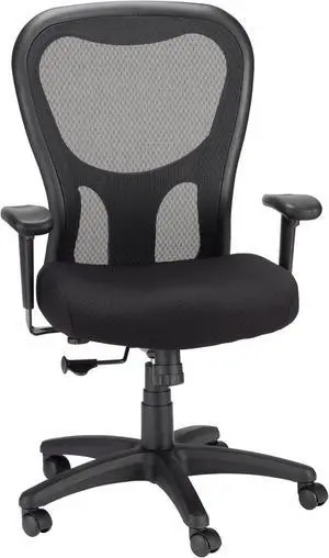 Tempur-Pedic TP9000C Mesh Swivel Task Chair with Tempur Material, Cooling Gel Layer, Adjustable Armrests, and Lumbar Support, Black