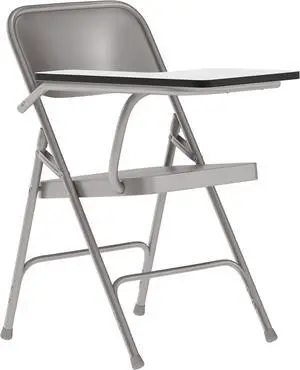 Flash Furniture Ralph Premium Steel Folding Chair with Right Handed Tablet Arm