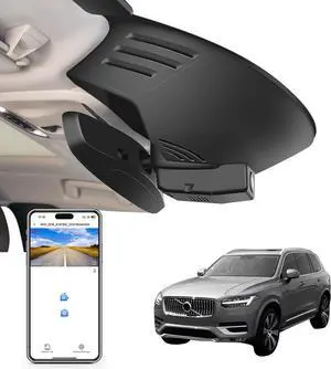 4K Dash Cam Custom for Volvo XC90 2016 2017 2018 2019 2020 2021 2022 (Model A),T5 T6 T8,Integrated OEM Look, UHD 2160P Video, WiFi & App,Loop Recording,Easy to Install, 64GB Card