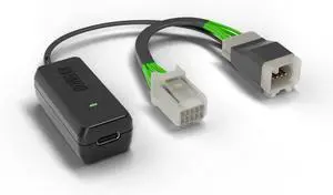 Dongar Dashcam Power Adapter (10-pin Type D) for Mopar Vehicles. Compatible with RAM, Charger, Challenger, Grand Cherokee, & More. Connects to Rearview Mirror, Built-in USB Power Source, Easy Install