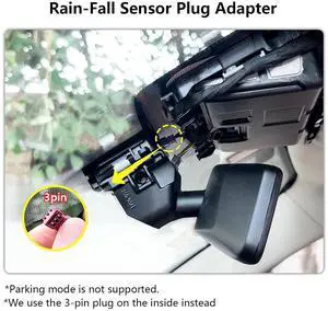 Dash Cam Power Adapter for BMW with 3-Pin Rain Sensor  Hidden Cable Kit for GPS Radar Mirror Camera, Plug & Play Fits All BMW Models with 3-Pin Rain Sensor Port