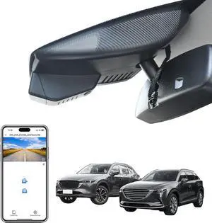 4K Dash Cam Custom fit for Mazda CX5 2019-2025 & CX-9 2020-2025 2.5S Select Preferred Carbon Edition Plus Turbo Signature Touring Signature Grand Touring Sport, WiFi & App, 64GB Card