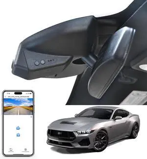 4K Dash Cam Fit for Ford Mustang S550 2022-2023(with a Big Cover), EcoBoost Premium GT Premiun Mach 1(Model A), Does Not Fit Ford Mustang S650 2024, WiFi & App, 128GB Card
