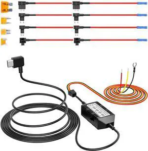 VIOFO HK4 Hardwire Kit with 8pcs Full Set Circuit Fuse Tap, Type-C Port, for A329 series/A229 series/A119Mini2/A139Pro/WM1/T130 Dash Cam