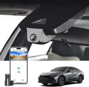 Front 4K & Rear 1080P Dash Cam Fit for Toyota Crown 2023 2024 2025 2026, XLE Limited Platinum (16th Gen) Accessories,Integrated OEM Look,UHD 2160P Video,G-Sensor,Built-in WiFi & APP,128GB Card