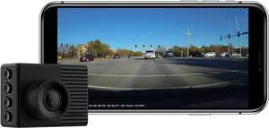 Garmin Dash Cam 56, Wide 140-Degree Field of View in 1440P HD, 2" LCD Screen and Voice Control, Very Compact with Automatic Incident Detection and Recording