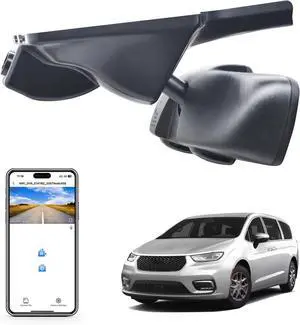 4K Dash Cam Custom Fit for Chrysler Pacifica 2017 2018 2019 2020 2021 2022 2023 2024 2025 2026 (Model A),Limited Touring-L Pinnacle Touring,Integrated OEM Look,UHD 2160P Video,WiFi & App128GB Card